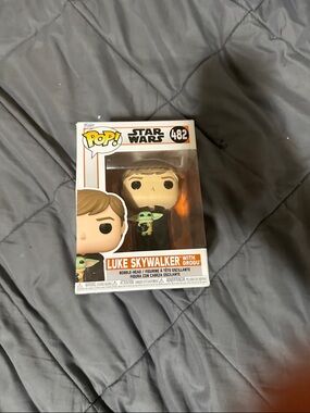 Funko Luke Skywalker with Grogu Pop! Figure - White, Green